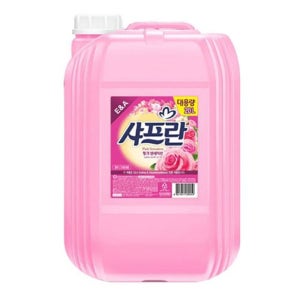 핑크 샤프란 센세이션 말통 로즈향 20L 섬유유연제 호텔용 세탁소 대용량 세제 빨래 모텔용