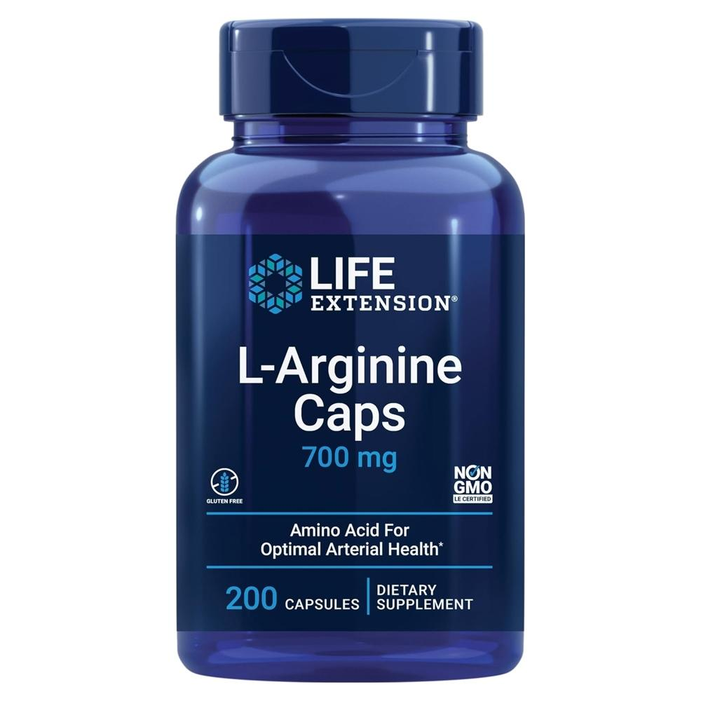 라이프 익스텍션 L-<b>아르기닌</b> <b>아르지닌</b> L-<b>Arginine</b> 700mg 200 캡슐 1팩D