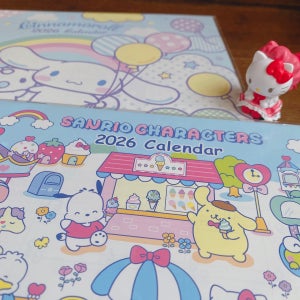 2026 일본 산리오 2종 B5 사이즈 벽걸이 캘린더 달력 헬로키티 [산리오 재팬 직수입]