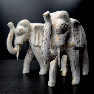 집들이선물 개업선물 코끼리조각 코끼리모형 흰색 흰 풍수지리 장식 인형 인테리어