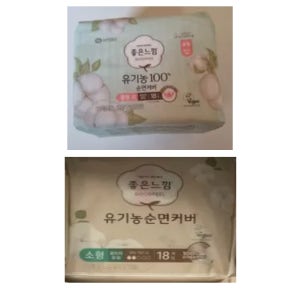 좋은느낌 유기농순면 울트라소형 18매X6팩 + 중형 18매X6팩
