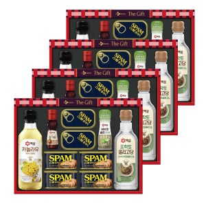 CJ 스팸 선물세트 B호x4개 통조림 캔 명절선물