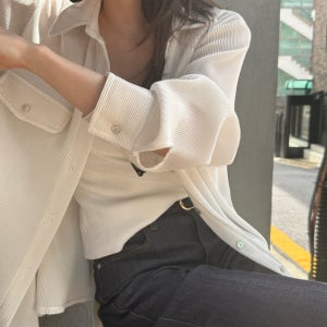 세일 당일 25fw 브론즈 로먼 주름 셔츠 블라우스