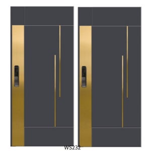 고급 골드 강판 호텔 현관 방화문