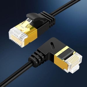 CAT.7 넥스원 SSTP 10Gbps 랜케이블 좌향 꺾임 1.8m cable
