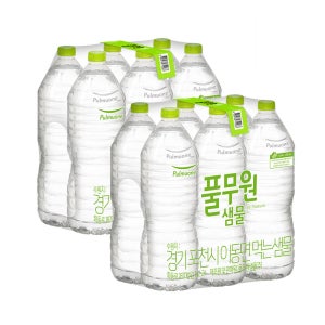 [멤버십 10% 적립] 풀무원생수 2L 12개(유/무라벨 랜덤발송)