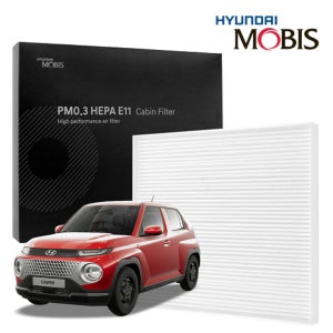 모듬컴퍼니 캐스퍼 현대모비스 PM0.3 헤파 E11 순정 차량용 에어컨 히터 필터