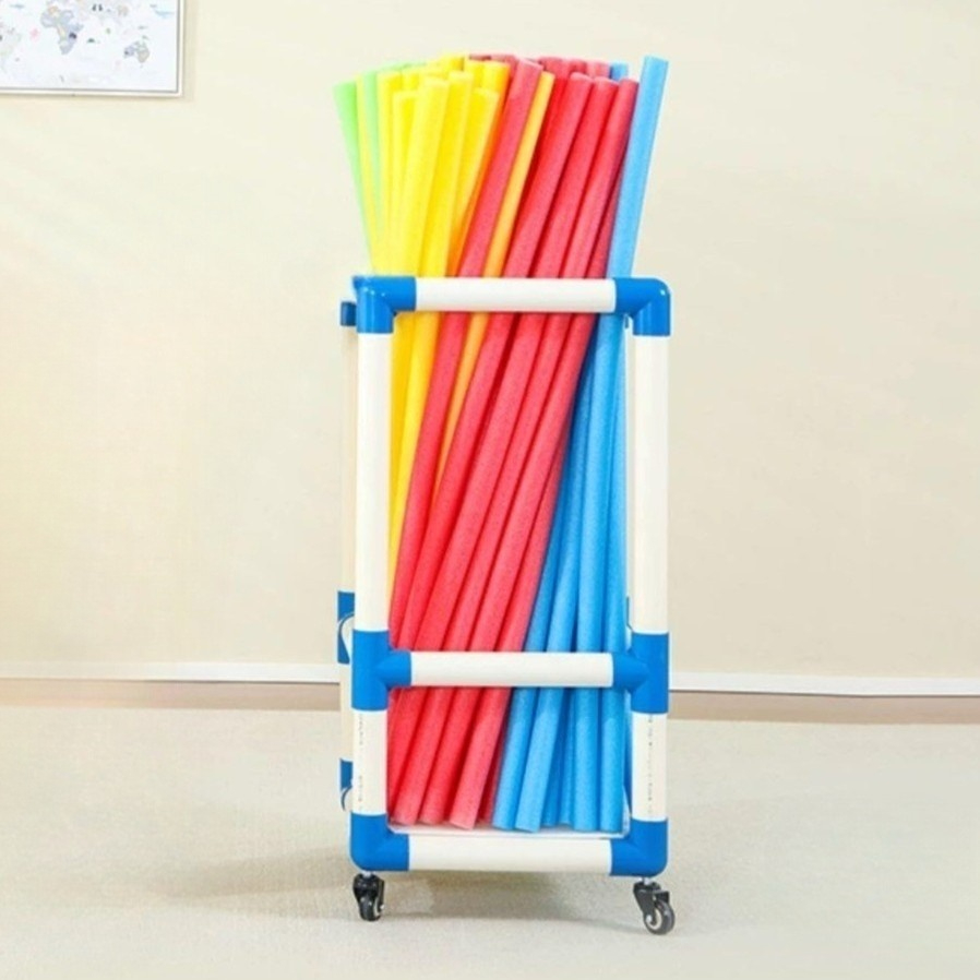 아쿠아봉 정리함 수영장 스틱 스펀지 거치대 선반 보관함 스펀지봉 수납랙