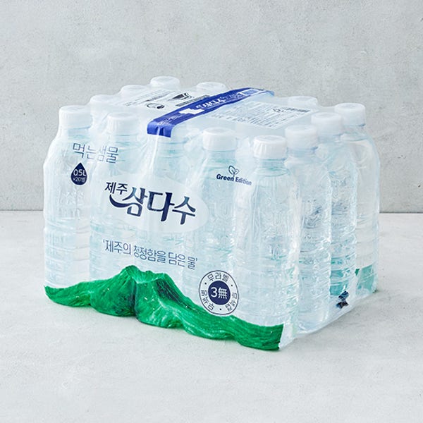 [제주 삼다수] 무라벨 생수 (500mL X 20개)(유/무라벨 랜덤)