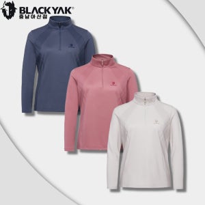 블랙야크 티셔츠 반집업 등산복 간절기 흡한속건 산행 여성용 기능성 티톤 집업 긴팔티