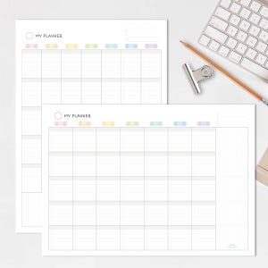 내맘대로 플래너 diy 먼슬리 위클리 학습 이유식 식단 만년 스케줄러