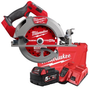밀워키 M18 FCS66GR3-501C 충전 190mm 원형톱 18V 배터리(5A) 1개