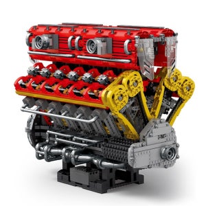 레오브릭 33017 테크닉 V12 엔진 풀박스 호환블럭