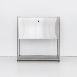 [1월초입고예정] 심플리 수납장 BC264 77x40x82, 2단, 스테인리스 1863.2376