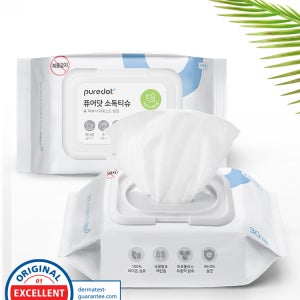 피부에도 안전한 NEW 퓨어닷 소독티슈 30매, 40개