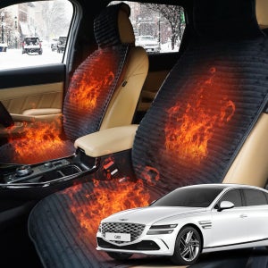 G80 DH 시트커버 자동차 겨울 극세사시트 털방석 1P