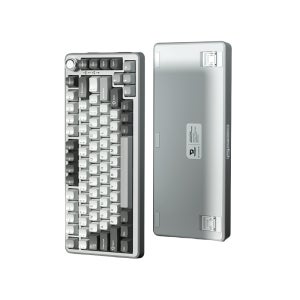 YUNZII 윤지 B75 Pro 핫스왑 유무선 기계식 키보드 다크 그레이, 밀크 V2