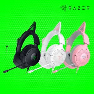 레이저코리아 크라켄 키티 V3 X 유선 게이밍 고양이 헤드셋