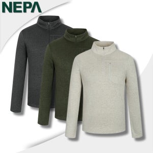 네파 긴팔티 집업 플리스 남성 겨울 아웃도어 일상복 기모 보온 집업 긴팔티