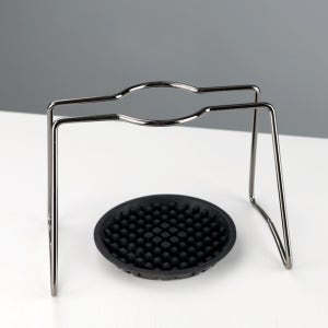 커빙 라운드 핸드 드립스테이션 1구 다크실버 (물받이 포함) 바리스타 핸드드립 커피 스탠드