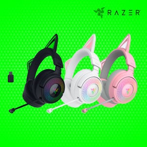 레이저코리아 크라켄 키티 V3 Pro 고양이 무선 게이밍 헤드셋