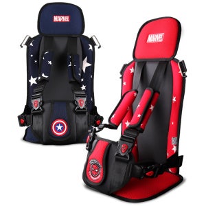 국내생산 충돌테스트통과 마블히어로 휴대용 주니어 카시트
