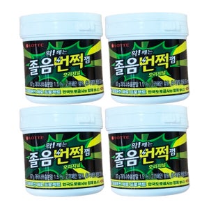 롯데 졸음번쩍껌 오리지널 용기 87g X 4개