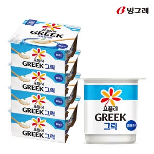 빙그레 요플레 그릭 플레인 80g X 16개 그릭요거트