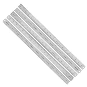 양면 (스틸자 A타입 50cm 두께 0.5mm 5개) 500mm 20인치 쇠자 스틸 직자 철자 스텐 자 스테인리스 자 측정 공구