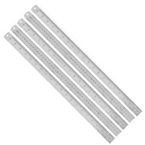 양면 (스틸자 A타입 50cm 두께 0.35mm 5개) 500mm 20인치 쇠자 스틸 직자 철자 스텐 자 스테인리스 자 측정 공구