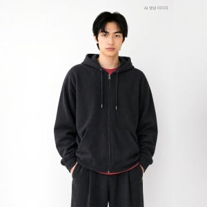 [N배송][프렌치테리] 스파오 2-WAY 후드 집업(기모) SPMZG4TC01
