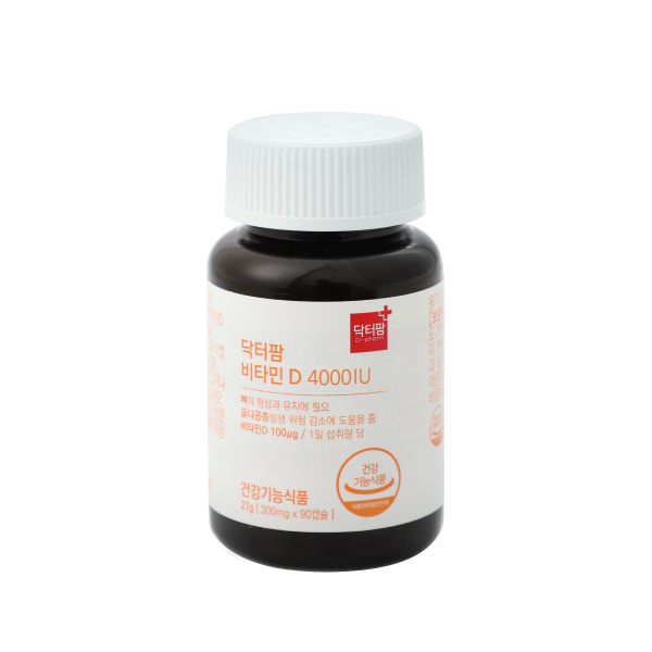 <b>닥터팜 비타민D</b> 4000IU 300mg X 90캡슐 (2통X6개월분)