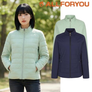 올포유 여성 봄 가을 간절기 꽃샘추위 2온스 패딩 퀄팅 스판 점퍼 이월상품 크로커다일