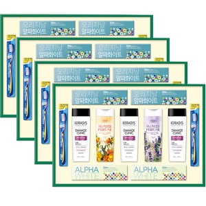 애경 선물세트 다온 18호 4개 (1BOX) / 명절 추석 설날 샴푸 바디워시 치약 칫솔