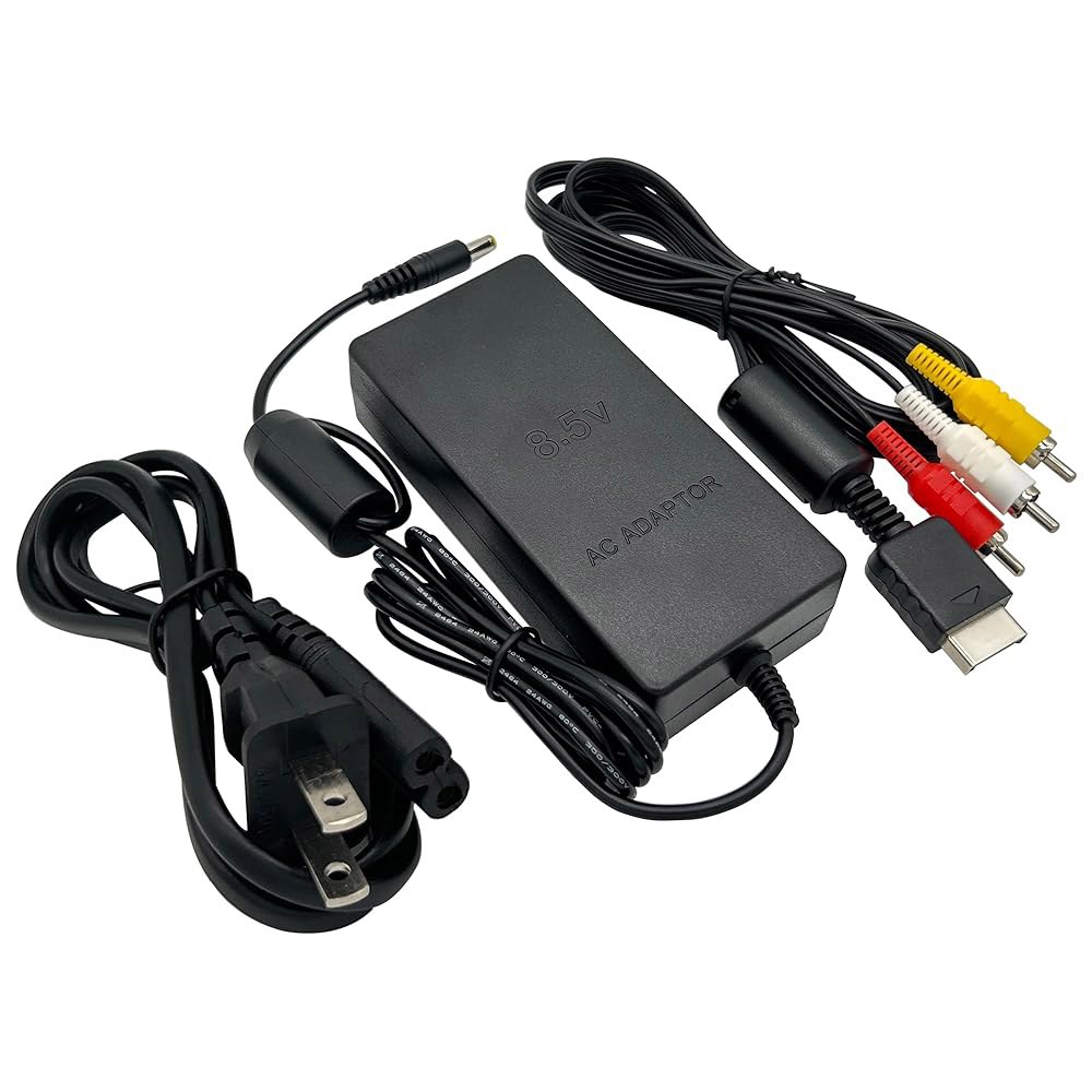 PS2용 전원 공급 장치 및 AV 케이블, AC 어댑터 PS2 슬림 A/C 70000 콘솔 교체 세트와 호환되는 케이블