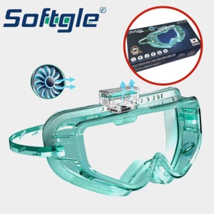 공구왕황부장 소프트글 팬 작업용 보안경 눈보호안경 산업용 자외선차단 김서림방지 보호안경