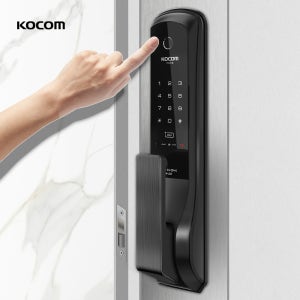 코콤 지문인식도어락 스마트 무타공 바로잠김 푸시풀 현관문도어락 디지털 현관 번호키 설치