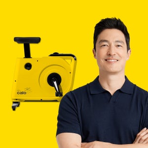 [본사출고] 칼로 리바이크 접이식 노란색 실내자전거