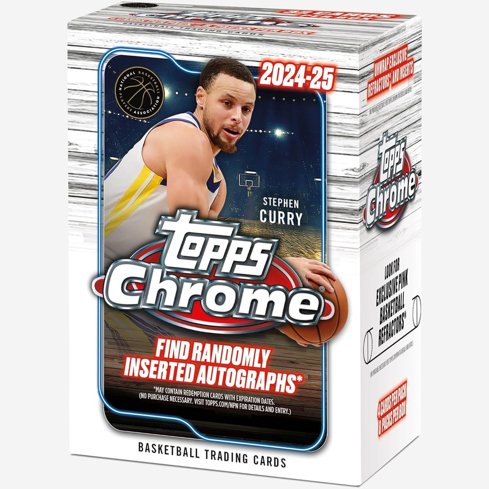 2024-25 Topps 크롬 농구 카드 박스 보드게임 캐릭터 수집카드 Value Box