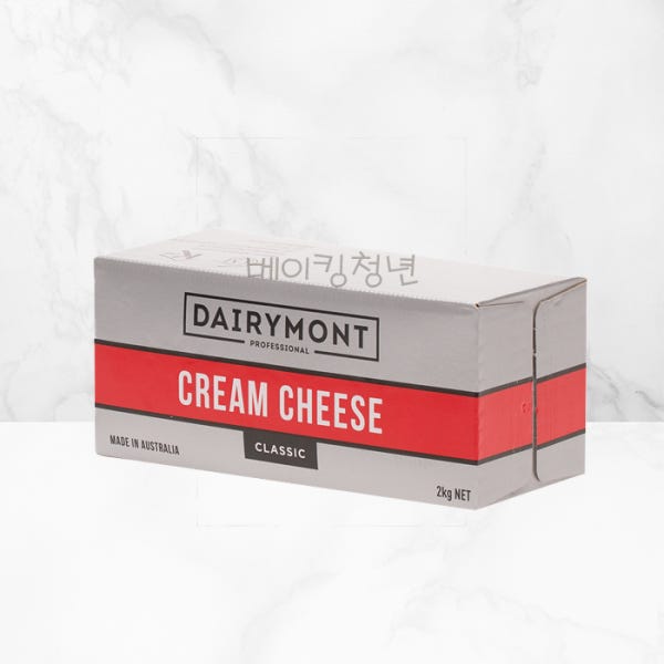 [아이스박스포함] 데어리몬트 크림 치즈 2kg 필라델피아 크림치즈