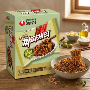 농심 올리브 짜파게티 20개 한박스 도매 대용량 식자재 업소용 box 20입 20봉