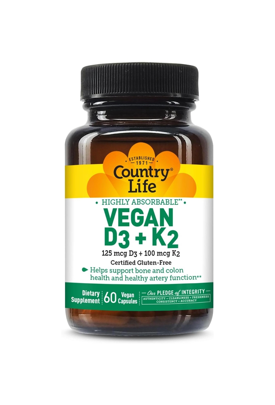 <b>컨트리라이프 비타민</b>D3 125mcg <b>비타민K2</b> 100mcg 60베지캡슐