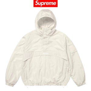 슈프림 리플렉티브 립스탑 아노락 화이트 - 25SS SS25J46