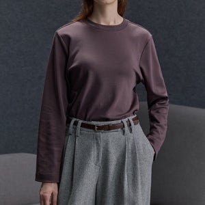 꼬모노보 25FW 이집트 기자면 스웻 티셔츠 3종 세트 빅사이즈 베이직 기본 라운드넥 코튼