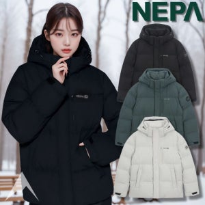 네파 숏패딩 남성여성공용 다운 자켓 겨울 사이폰 미드 숏 점퍼 자켓 역시즌 다운 패딩