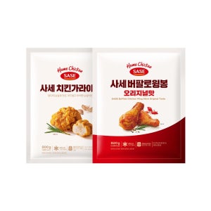 [라운지 회원 한정] 사세 버팔로윙봉 오리지널맛 820g 1봉+치킨가라아게 500g 1봉