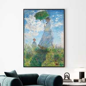 클로드 모네 명화그림 CM-파라솔을 든 여인 포스터 A2