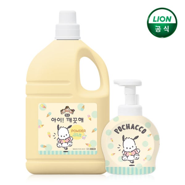 아이깨끗해 X 포차코 대용량 핸드워시 순향 4.5L+490ml 공용기