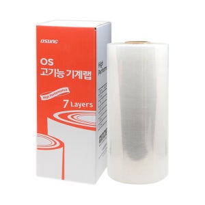 오성 OS 고기능 자동 기계랩 25mic 1200M 1롤 스트레치필름 공업용랩 포장용 산업용 파렛트랩