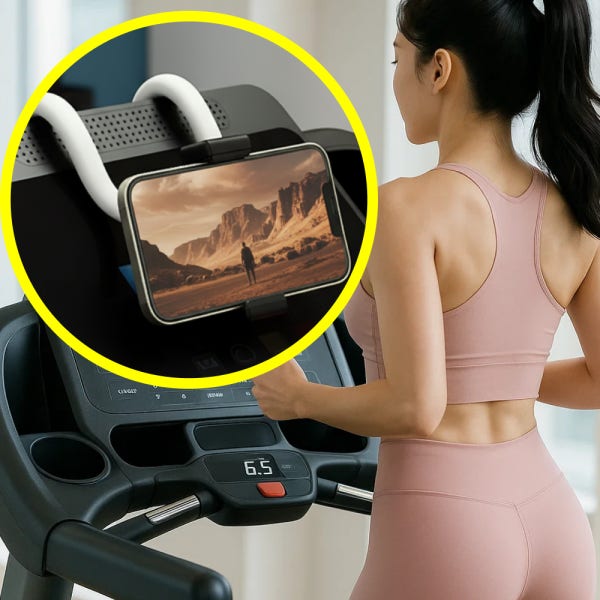 런닝머신 핸드폰 거치대 휴대폰 스탠드 자바라
